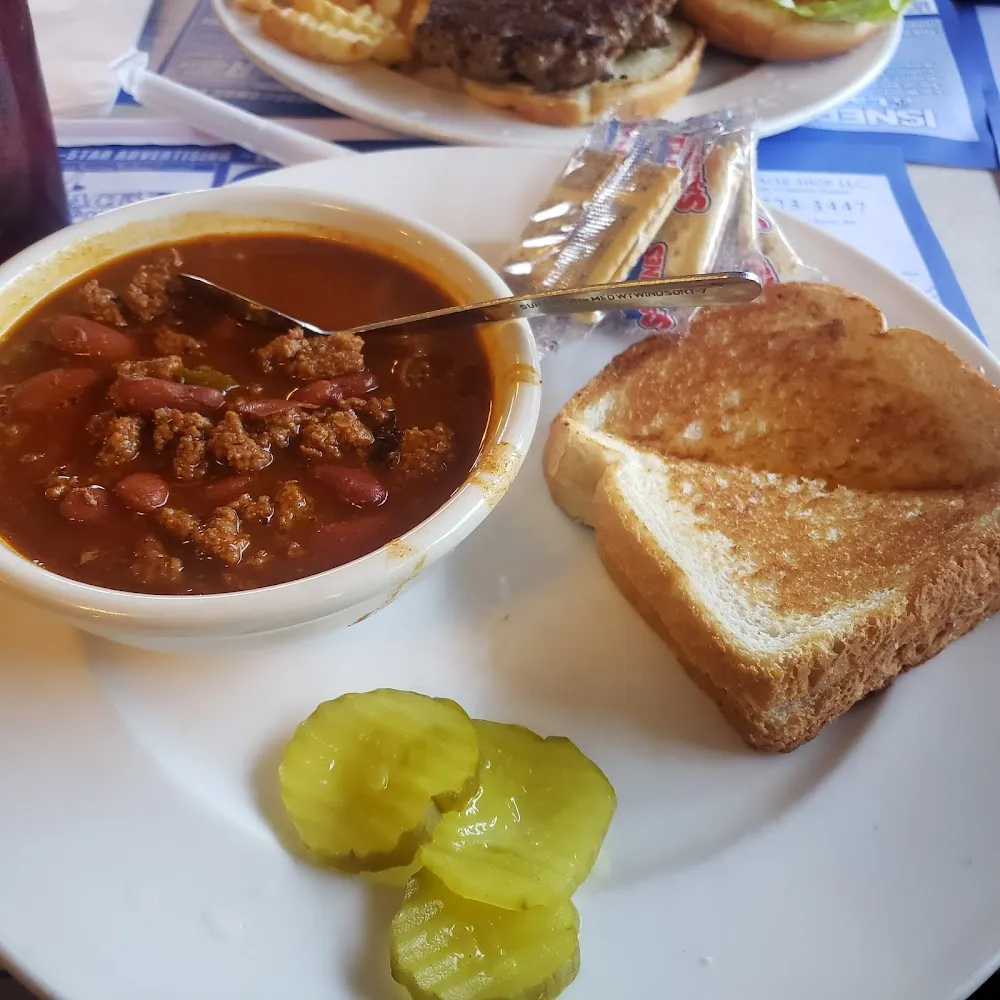 Chili with Grilled Cheese Sandwich
