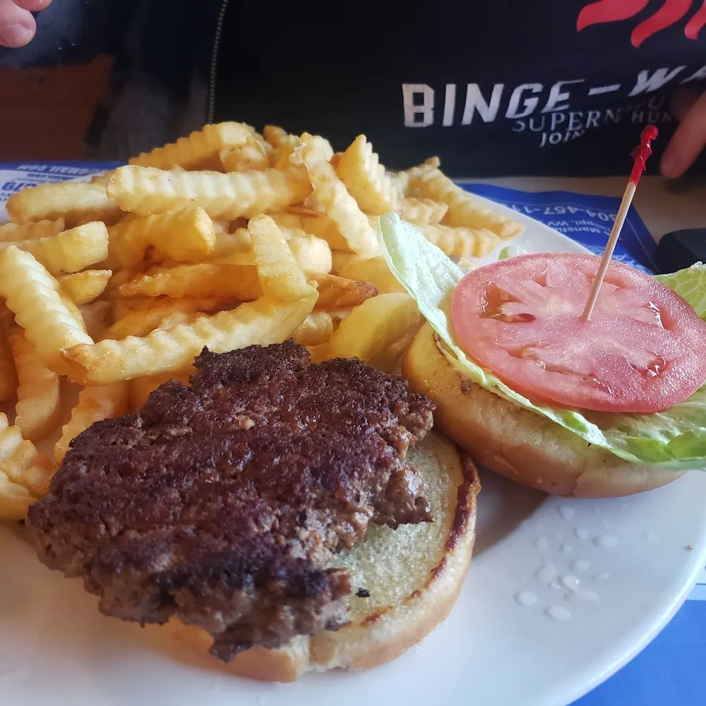 Hamburger with Fries